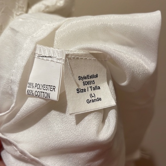 NWT- Polly Cooper fully lined White lace dress - Picture 3 of 8